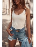 Jeansshorts mit Abschürfungen, Hellblau 3006 - Online-Shop - Boutique